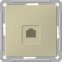 W59 РОЗЕТКА компьютерная RJ45 кат.5Е, механизм, ШАМПАНЬ