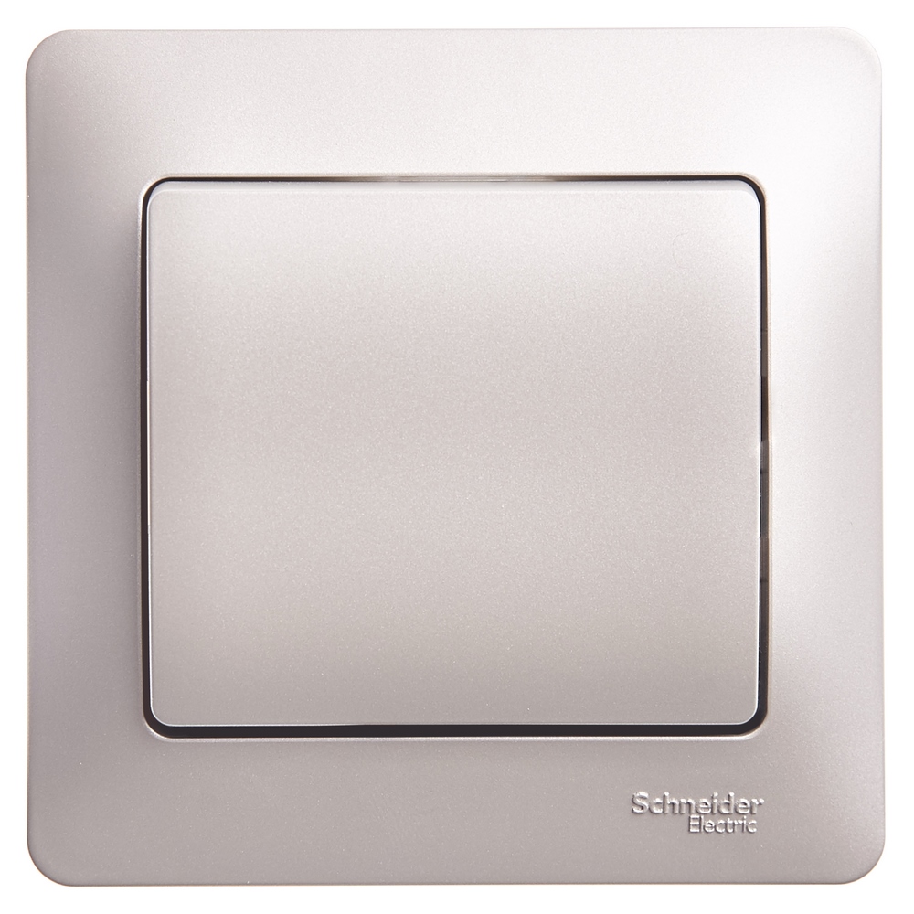 GLOSSA 1-клавишный ВЫКЛЮЧАТЕЛЬ, сх.1, 10AX, в сборе, ПЛАТИНА