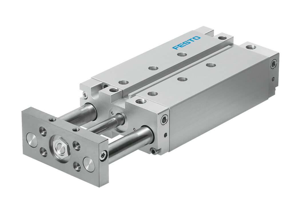 Пневмоцилиндр с напрвляющей DFM-63-350-B-PPV-A-KF