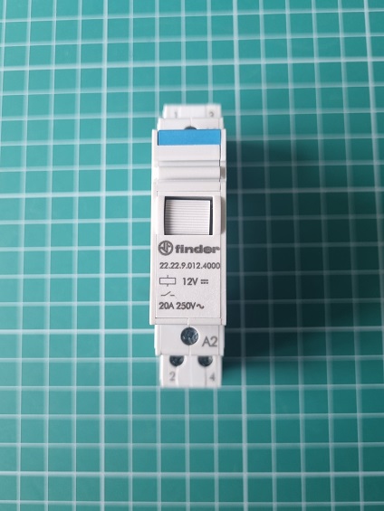 Контактор модульный 20А, 2 NO катушка 12V DC 222290124000