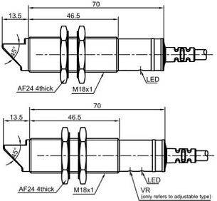 Оптический датчик LANBAO PR18G-BC40ATC