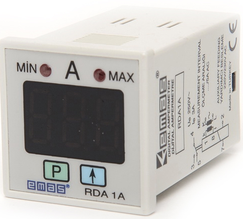 Реле выдержки по току (0-5A), 1ПК, 220/230В AC RDA1A