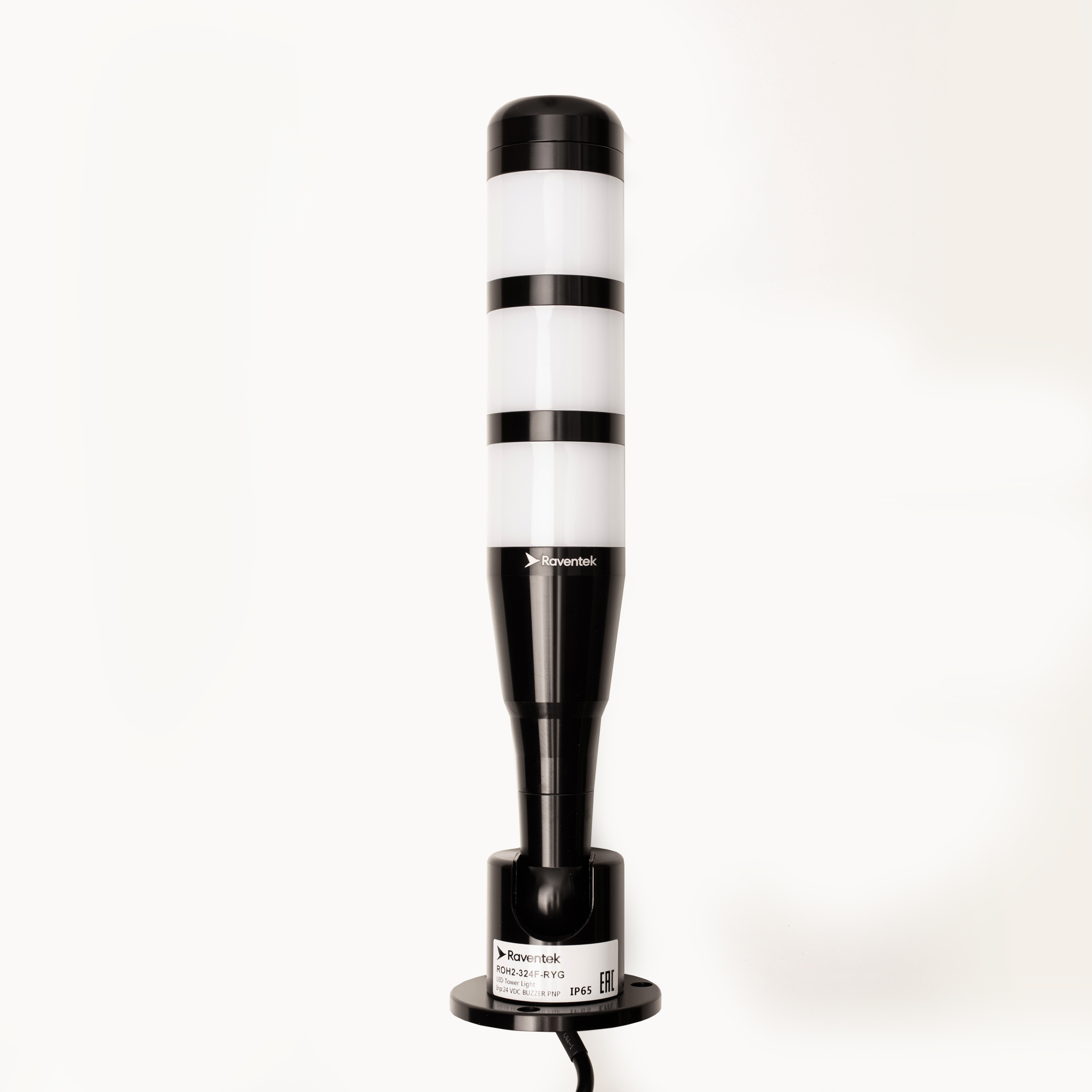 RAVENTEK ROH2-324F-RYG световая колонна алюминиевый корпус ?50мм с зуммером 3 цвета RYG IP65