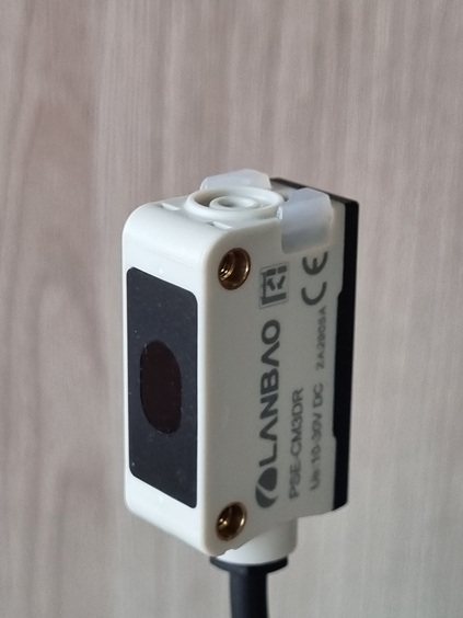 LANBAO PSE-CM3DR оптический датчик 32,5x20x10,6мм RS-485 Sn=3м (D-тип TOF) кабель 2м