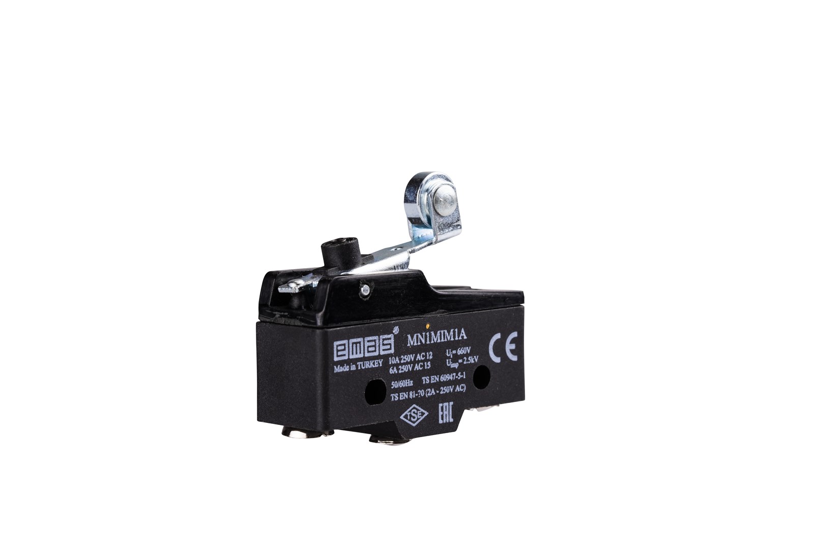 Пластиковый мини-переключатель Metal Short Lever Roller (adjustable button) 1CO MN1 серия