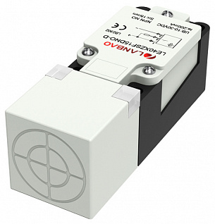 LANBAO LE40XZSF20DPRY-E2 датчик индуктивный, Sn 20 мм, заподлицо, прямоугольный, PNP, NO/NC, разъем