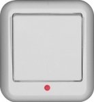 ПРИМА О/У 1-клавиш. ВЫКЛЮЧАТЕЛЬ с подсвет. ИЗОЛ.ПЛ.6А 250В, БЕЛЫЙ,розн.уп.Россия