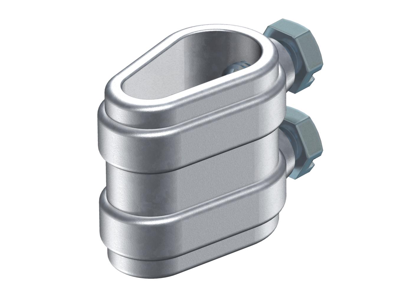 Зажим 223 O DIN ZN для соединения проводников Ø8-10мм/Ø16мм, гор. оцинк.