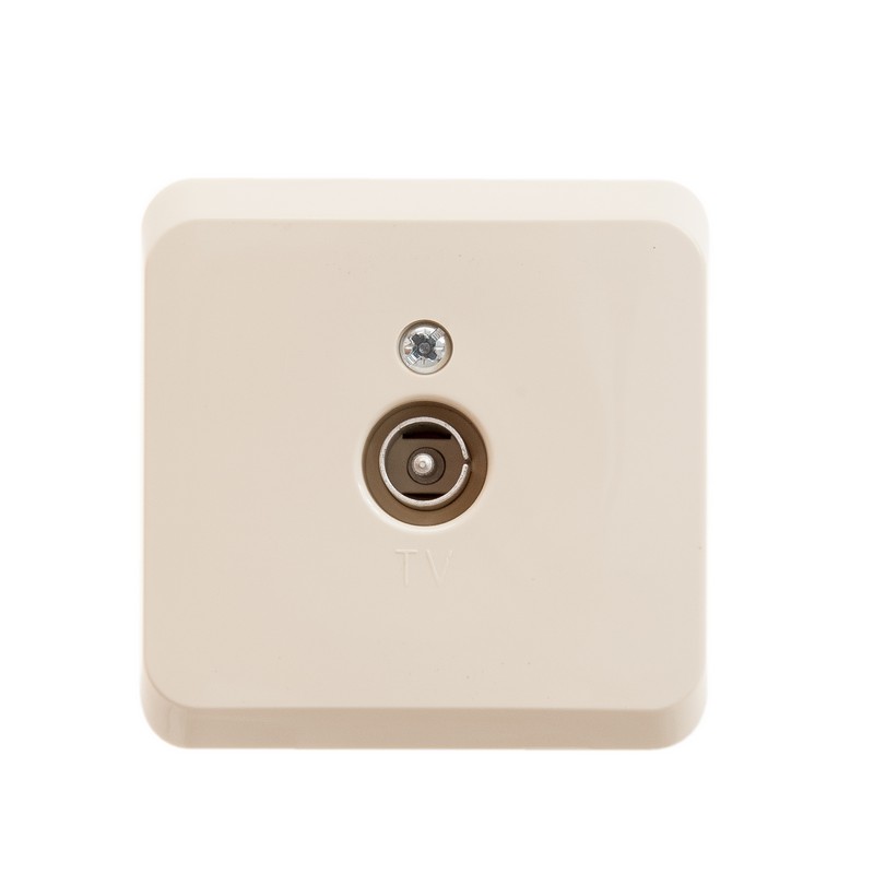 ЭТЮД О/У РОЗЕТКА телевизионная, КРЕМОВЫЙ