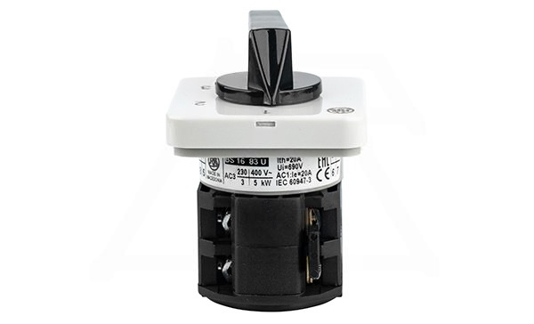 Переключатель BS 16 83 U, 1P, 20A, тип 1-2-3-4, 1NO на 1_4, на дверь, фронт IP40