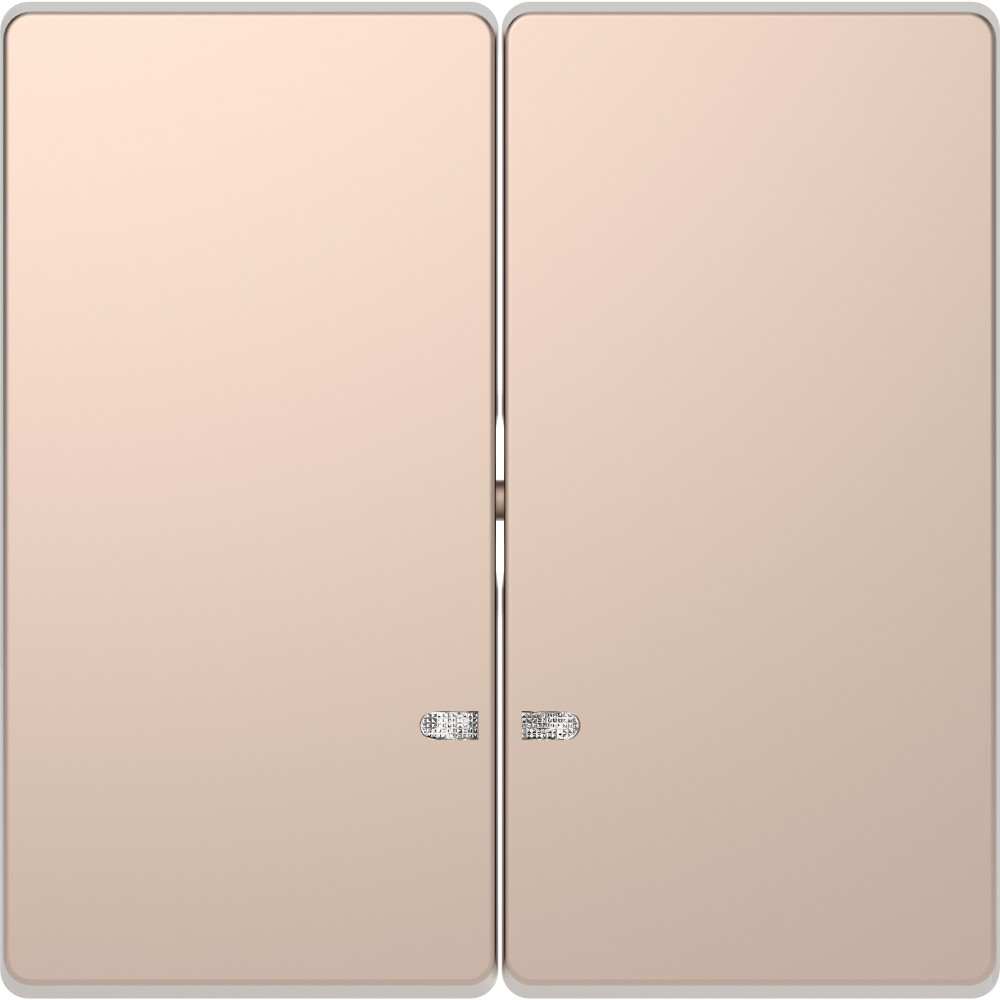 MERTEN D-Life КЛАВИША 2-ная с линзой для LED модуля, ШАМПАНЬ