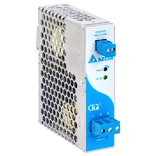 Блок питания импульсный CliQ II, 60W, 1.25А, 85_264VAC (120_375VDC) / 48VDC, DIN35, клемн.колодка, ал.корпус