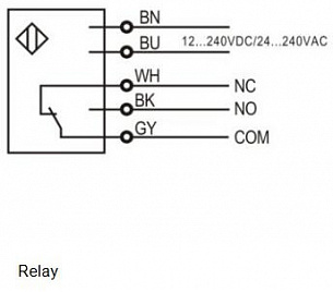 LANBAO PTF-BC100SK оптический датчик 50x50x17мм 10-30DC Реле Sn=1м кабель 2м (D-тип)