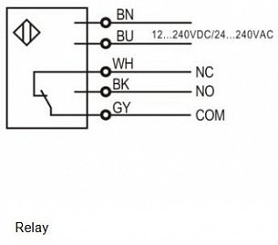 LANBAO PTF-BC100SK оптический датчик 50x50x17мм 10-30DC Реле Sn=1м кабель 2м (D-тип)
