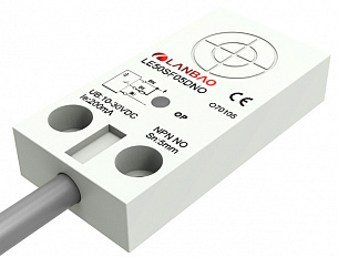 LANBAO LE50SN08DNO индуктивный датчик 25x10x50мм NPN NO 8мм кабель 2м