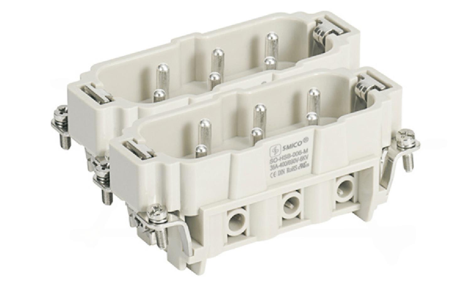 Вставка контактная, размер H32B, тип вилка, 12P+PE, 35A, 400/690V, винтовой зажим