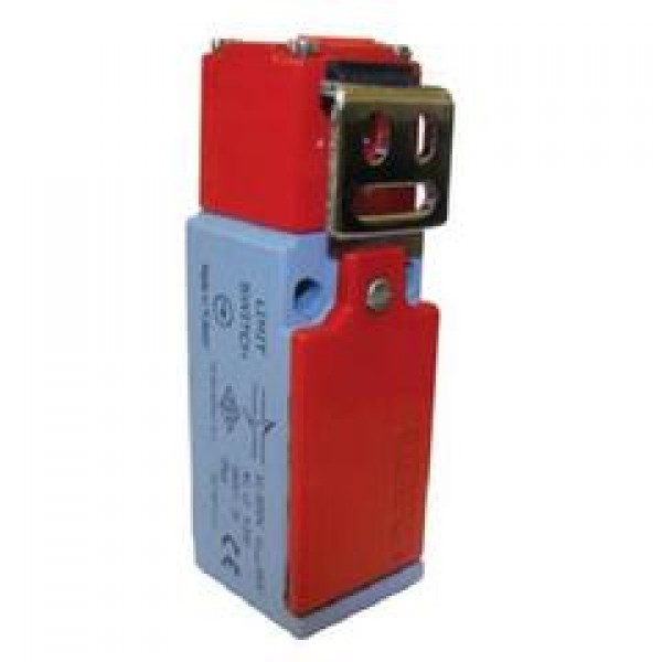 Концевой выключатель, привод изогнутый металлический кронштейн (ключ-инциатор) (1НЗ+1НО, мгновенное сраб.), серия L52, металлический корпус (240В AC, 3А), IP65 L52K13LUM321