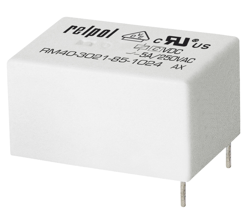 Реле RM40-3021-85-1005, 1NO, 8A(250VAC/30VDC), AgSnO2, 5VDC, для печатных плат, IP67