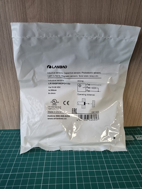 LANBAO LR18XBF08DPOY-E2 индуктивный датчик M18x63мм PNP NO Sn=8мм разъем M12