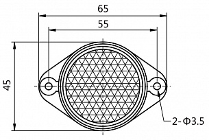 LANBAO TD-04 рефлектор круглый 45мм