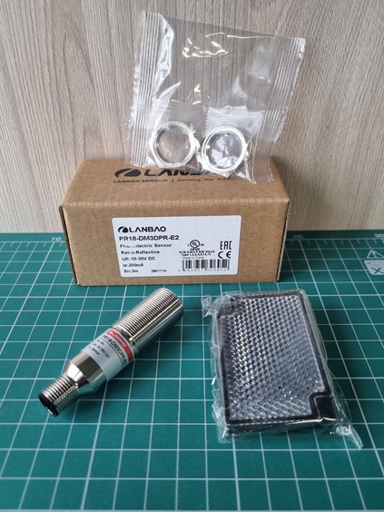 LANBAO PR18-DM3DPR-E2 оптический датчик M18 PNP NO+NC Sn=3м (R-тип) разъем M12