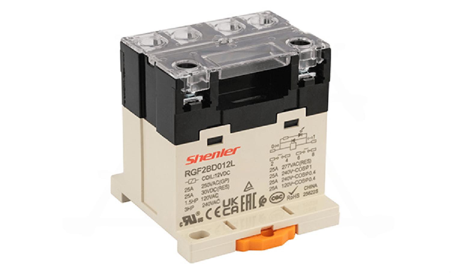 Реле RGF2BD012L, 2NO, 25A, (277VAC/30VDC), 12VDC, LED