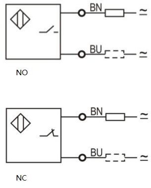 LANBAO CR30SCN15SBO емкостной датчик M30 2х проводный 20-250 AC/DC NO Sn=15мм кабель 2м