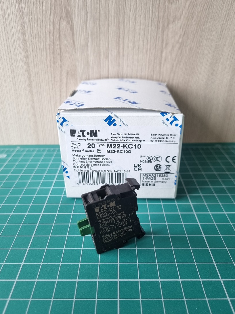 Блок-контакт 1NO, 4А (монтаж в коробку) Titan M22-KC10