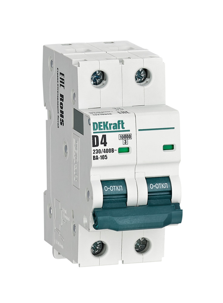 Авт. выкл. 2P 4A х-ка D ВА-105 10кА