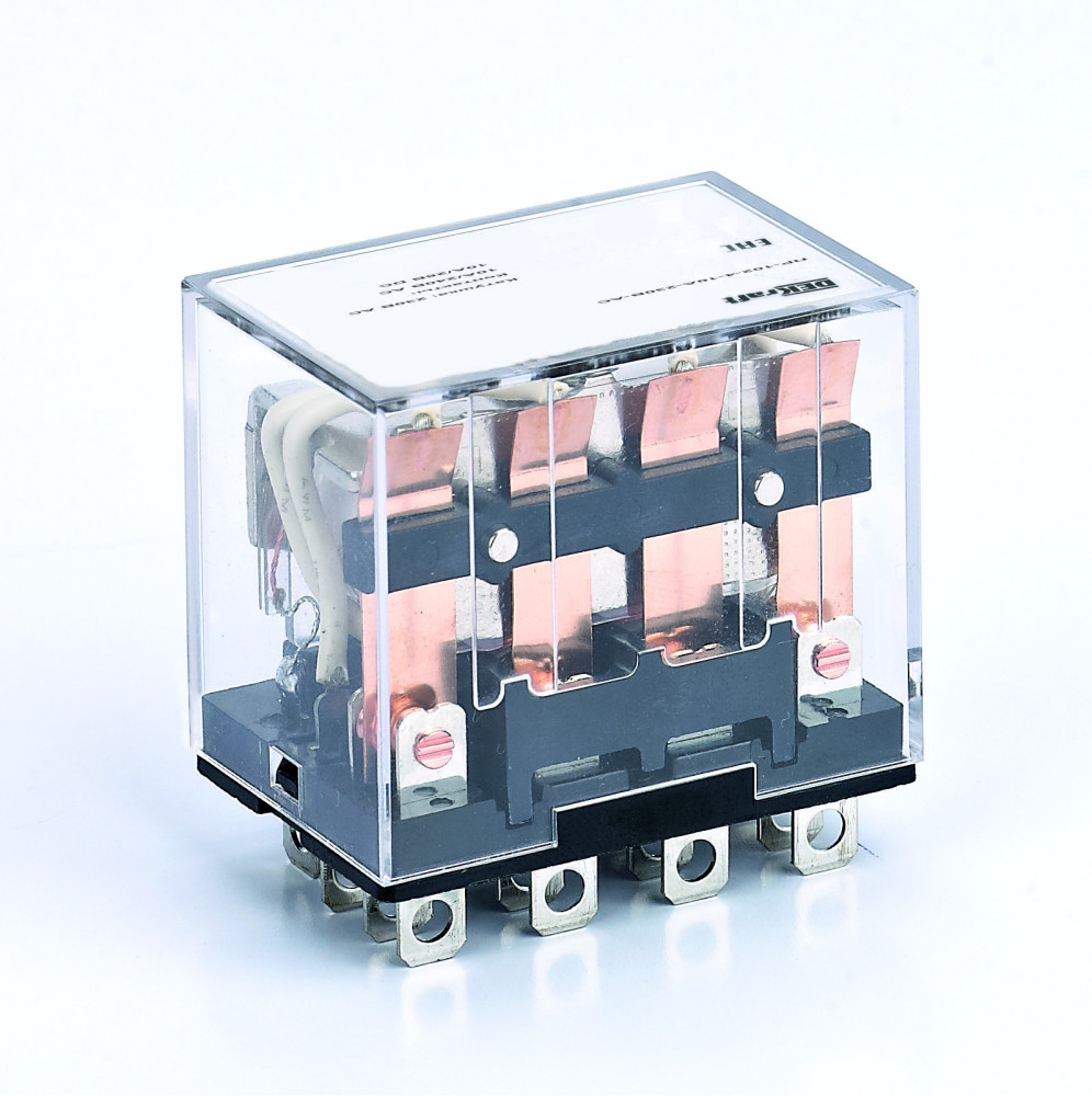 Промежуточное реле 4 конт. с LED инд. 10А 230В AC ПР-102