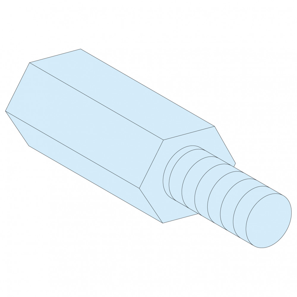 4 СТОЙКИ ДЛЯ РЕЕК М6, В = 55 ММ