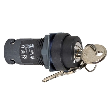 ПЕРЕКЛЮЧАТЕЛЬ 22ММ 3 ПОЗИЦИИ С КЛЮЧЕМ