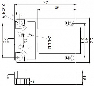 Щелевой датчик LANBAO PU30-TDPB  3001