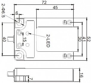 Щелевой датчик LANBAO PU30-TDPB  3001
