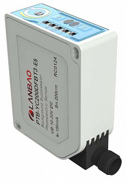 LANBAO PTB-YC200DFBT3-E5 оптический датчик 75x60x25мм PNP/NPN NO/NC Sn=2000мм разъём М12
