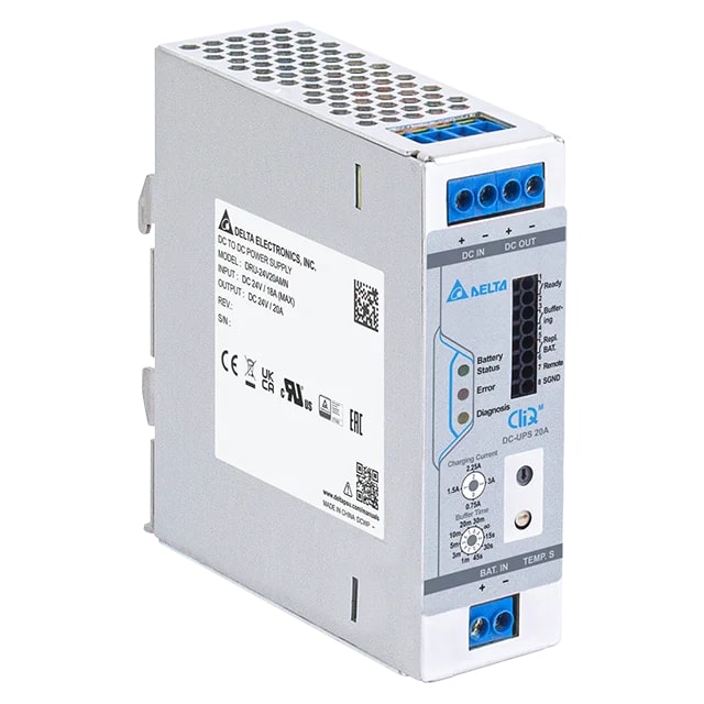 Модуль бесперебойного питания CliQ M DC-UPS, 18_30VDC / 24VDC, 480W, 20A, без батарей, винт.клеммы, ал.корпус