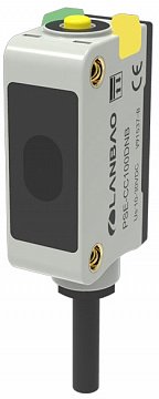 LANBAO PSE-CM3DPB оптический датчик 32,5x20x10,6мм PNP NO/NC Sn=3м (D-тип TOF) кабель 2м
