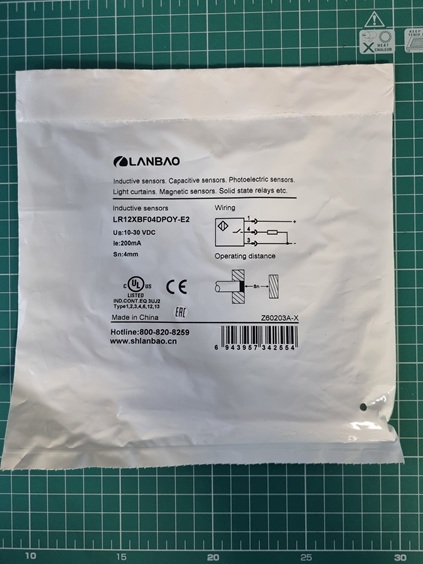 LANBAO LR12XBF04DPOY-E2 индуктивный датчик M12x63мм PNP NO Sn=4мм разъем M12