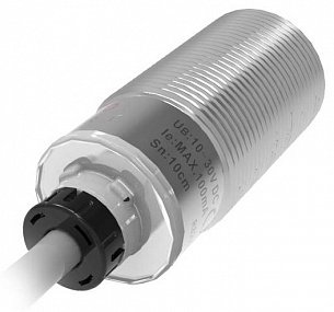 LANBAO PSM-YC10DNBR оптический датчик M18 NPN NO/NC Sn=100мм BGS (D-тип) кабель 2м