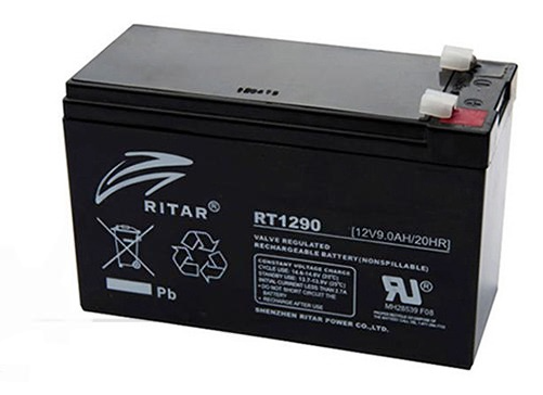 Батарея аккумуляторная Ritar RT1290, F2, 12V/9Ah, 94(99)x151x65 HxLxW, 2.3kg, 6-8 лет