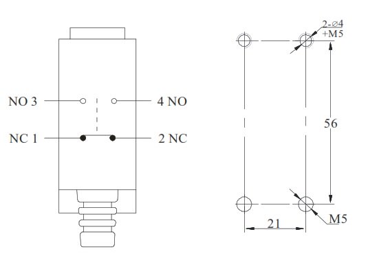 LANBAO LSAR-8107 концевой выключатель NO/NC регулируемый рычаг