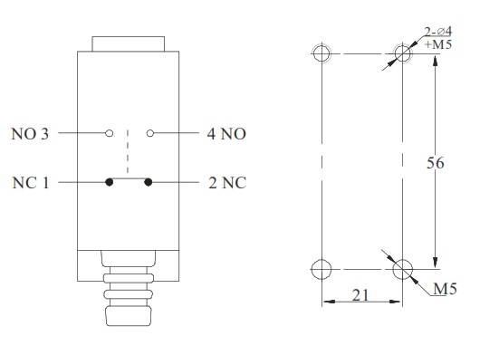 LANBAO LSAR-8107 концевой выключатель NO/NC регулируемый рычаг