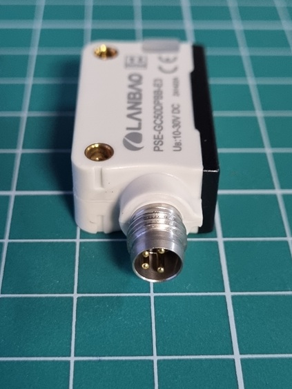 LANBAO PSE-GC50DPBB-E3 оптический датчик 32,5x20x12мм PNP NO/NC Sn=500мм (R-тип) разъем M8