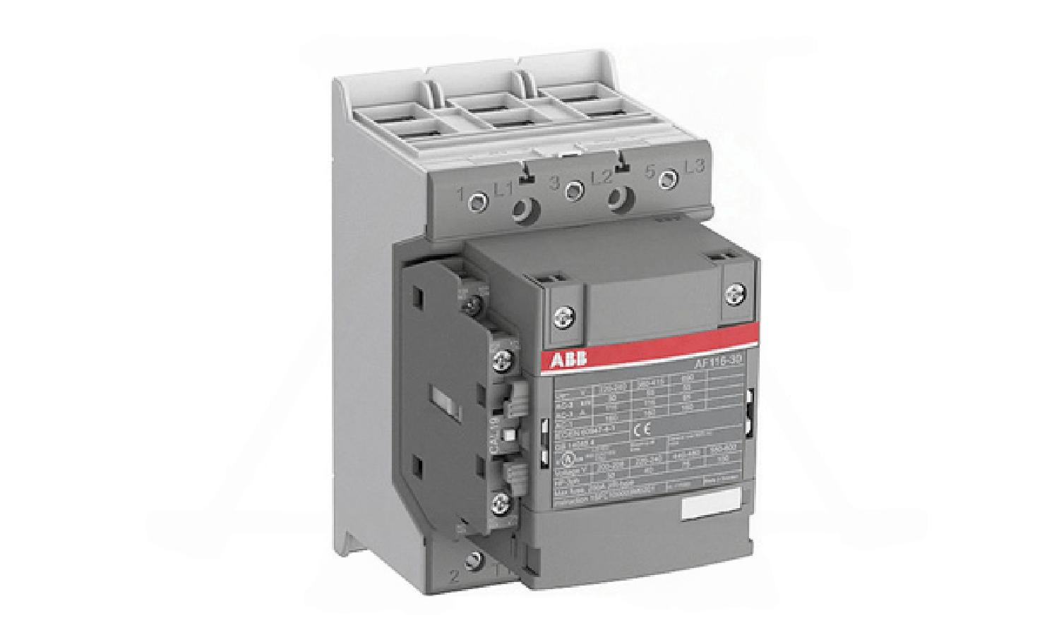 Контактор AF116-30-11-13 100...250VAC/DC, 3NO 116A(160A-AC1) 55kW, всп.контакт 1NO+1NC (4A-AC15)