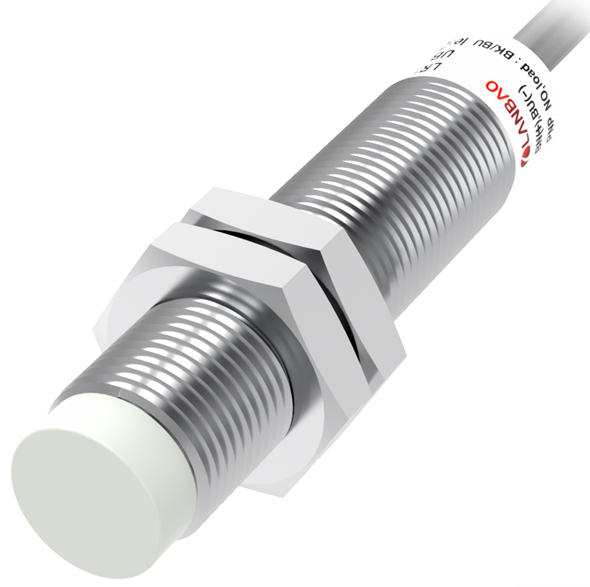 LANBAO LR12XBN08DNRY индуктивный датчик M12x51мм NPN NO/NC Sn=8мм кабель 2м