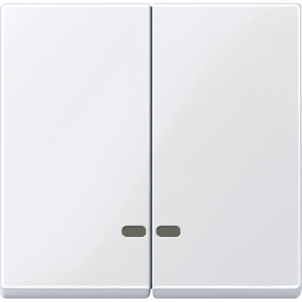 MERTEN КЛАВИША двойная с окошком д/световой индикации, АКТИВНЫЙ БЕЛЫЙ, SM