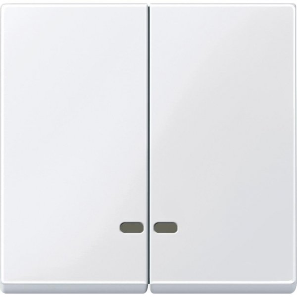 MERTEN КЛАВИША двойная с окошком д/световой индикации, АКТИВНЫЙ БЕЛЫЙ, SM