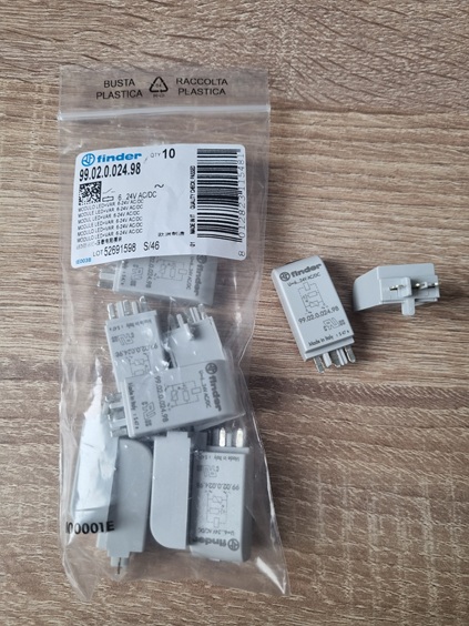 Модуль индикации и защиты, зеленый LED + варистор, 6...24В AC/DC (9902002498)