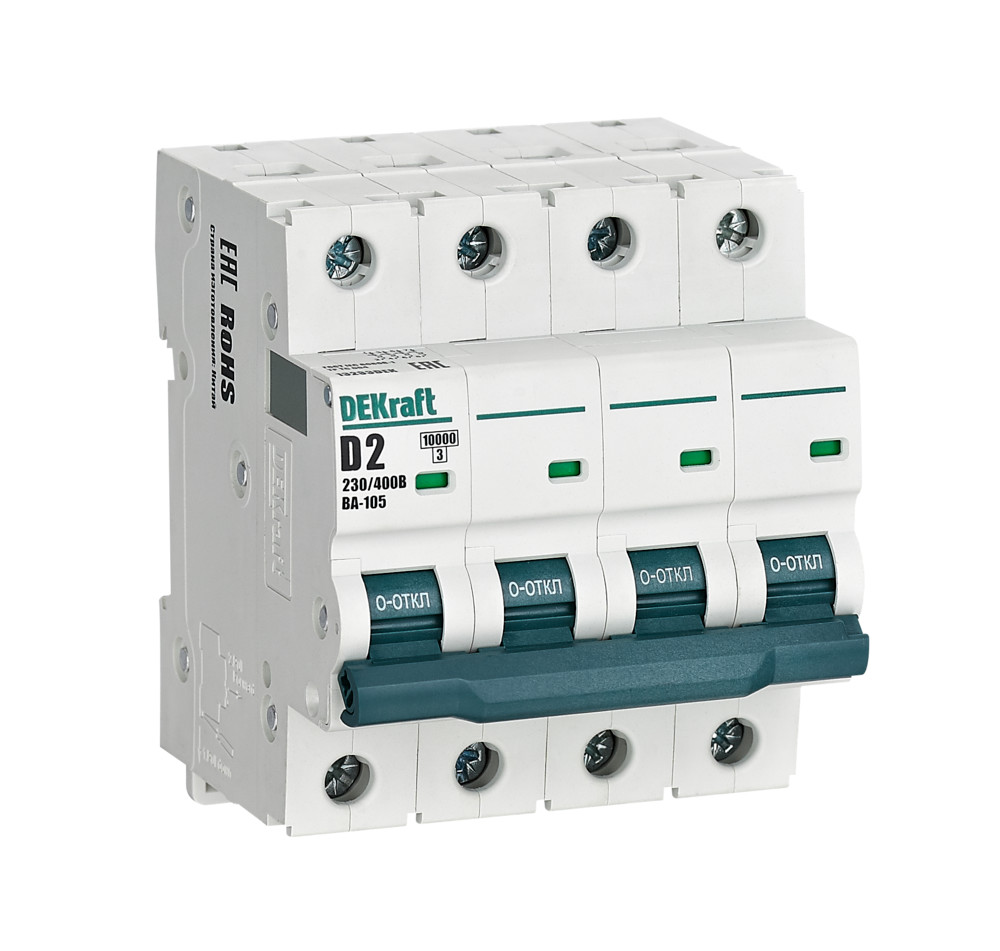 Авт. выкл. 4P 1A х-ка D ВА-105 10кА
