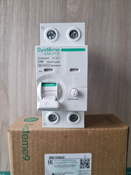 Systeme9 Авт. выкл. диф. тока (АВДТ) 1P+N C 40A 6kA 30мА Тип-A 230В